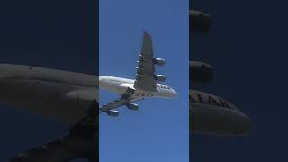 Qatar Airways Airbus A380-861 [A7-APC] departure from Heathrow #shorts