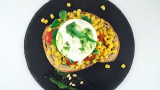 Burrata s kukuruzom i pesto umakom