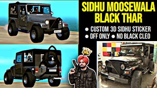 Sidhu Moosewala's Thar from his Homicide DFF ONLY | NO NAME Modpack | Wacky x @awanirudh