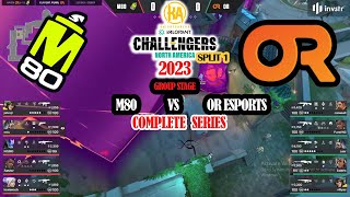 M80 vs OR Esports - 2023 Valorant Challengers NA Split 1 - W1D3