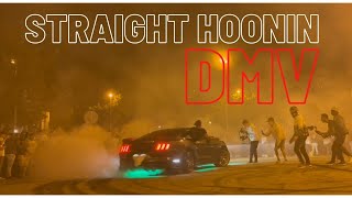 DMV CAR MEET TURNS INTO A SIDESHOW *DUDE GETS HIT BY A SCION FRS* 20 COPS PULL UP