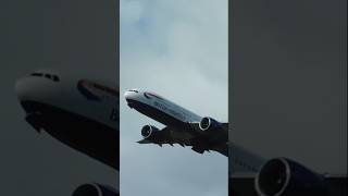 GE90 POWER | Boeing 777 departing Trinidad via runway 28