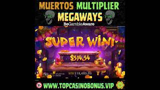 ** My Biggest Ever Win ** on Muertos Multiplier online slots game💲💲💲#onlineslots