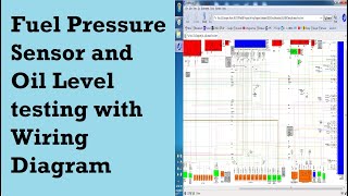 Fuel Pressure Sensor and Oil Level testing with Wiring Diagram