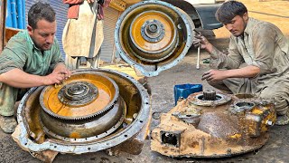 Brilliant Restoration of Caterpillar Wheel Loader Torque Converter // Amazing Work is Done