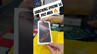 Unboxing iPhone 16 Pro Max Desert Titanium 🔥#iphone #iphone16promax #unboxing #smartphone #shorts