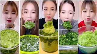 [solo] || only Qian's matcha ice eating asmr || full video || compilations