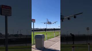 Emirates a380 flight landing video #dubai #emirates #airbus