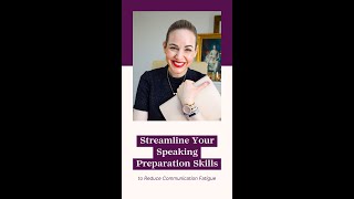 Streamline your Speaking Preparation Skills #shorts