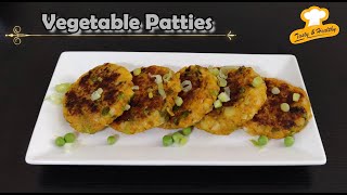 Vegetable Patties | Indian Style Veg Aloo Tikki | How to make Vegetable Patties | Veggie Patties