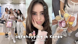 cafehopping in korea 🇰🇷 family time, Korean food & desserts, aesthetic cafes, at-home spa w/ AMIRO💗