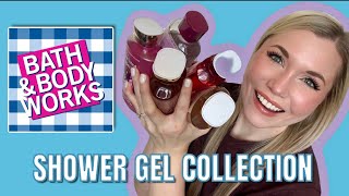 bath and body works shower gel collection // 2023