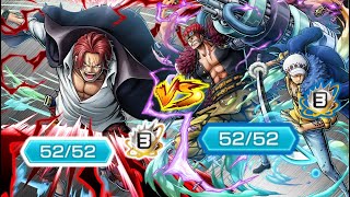 Boost 4 Kamusari Shanks Divine Departure VS EX Onigashima Kid & Law One Piece Bounty Rush OPBR