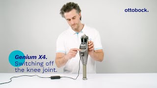 Genium X4. Switching off the knee joint. | Ottobock Professionals