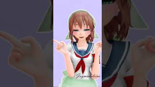 MMD- Doki Doki Sensou Chu~ Yandere Simulator [Amai Odayaka] #shorts #short  #yanderesimulator #trend