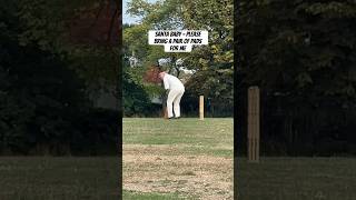 Pads aren’t needed if you’re only hitting 6’s #cricket #holidaywithshorts #villagecricket