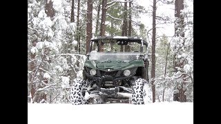 Yamaha Gopro in the Snow Pt 1 With SX60 Stills at Strawberry, Arizona