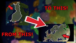 DESTROYING EUROPE AS FINLAND AND FORMING EU A-Z | ROBLOX RISE OF NATIONS TUTORIAL.