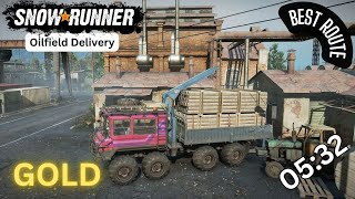 SnowRunner | Oilfield Delivery | Best Route | GOLD