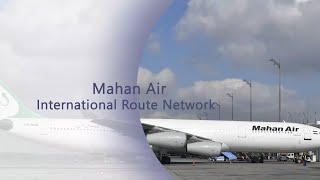 Mahan Air International Route network #mahanair