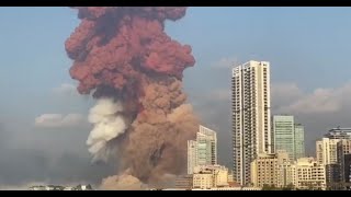 Мощный взрыв в Бейруте | Powerful explosion in Beirut