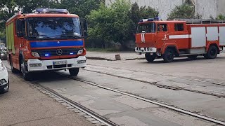 Ukrainian & donated fire trucks with blue lights compilation