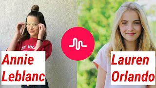 ANNIE LEBLANC vs. LAUREN ORLANDO Musical.ly Compilation