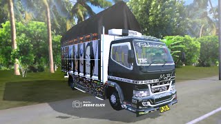 Pesona Mod Truck Canter My Black Terbaru Bussid | Mod Canter My Black by Aldovadewa