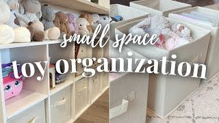 SMALL SPACE TOY DECLUTTER | Before And After Toy Organizing And Declutter