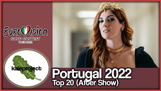 Portugal ESC Selection (Festival Da Canção) 2022 Top 20 With Comments (After Show)