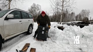 СТРОЙКА ДОМА В ДЕРЕВНЕ ПРОДОЛЖАЕТСЯ | КУПИЛИ ПЕЧКУ  ЖКВ Саморучка