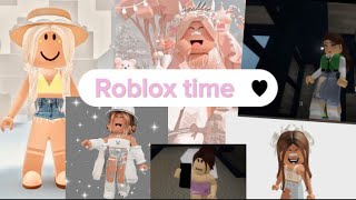 A day in life of a girl in Roblox (met Wednesday) maybe!!??