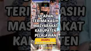 Ucapan Terima Kasih Masyarakat Kabupaten Pelalawan