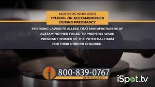 LIBERTY LEGAL TV SPOT TYLENOL AUTISM LAWSUIT ISPOT.TV