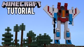 MINECRAFT : How To Build Starscream From G1 Transformers