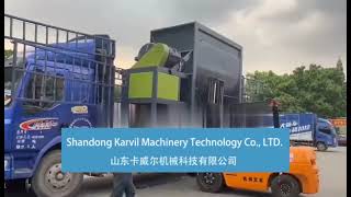 Carbon steel ribbon blender loading