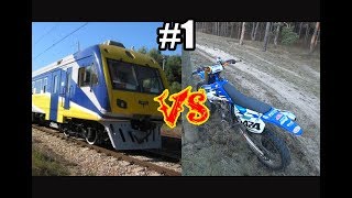 #1 Электричка против Мотоцикла, train vs dirtbike