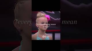 they were so mean to her🥲　#dancemoms ￼ #edit #jojosiwa