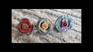 Beyblade Battle: Cosmic Pegasus W105R2F Vs. Thunder Virgo GB145BS Vs. Flame Byxis 230WD