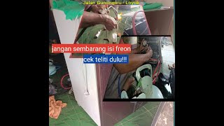 kulkas tidak dingin lampu menyala, hindari pengisian freon sebelum pengecekan ini. @diservis