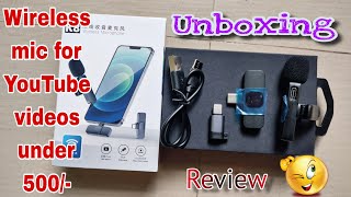 K8 Mic wireless plug and play unboxing and review best wireless mic in lowest price online