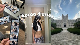 KOREA VLOG☁️: first day at Korea University, picnic at Han River, new friends, cute cafes