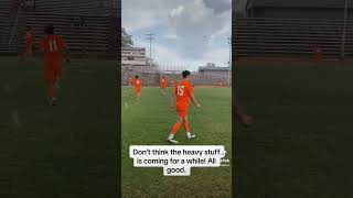 Summer Soccer League. Great conditions for a game ⛈️🤦🏻‍♂️⛈️