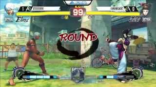 Steeeeeeve (Elena) vs Lvrenegade7 (Juri) - EVO 2015 USF4 Pools - 720p/60fps