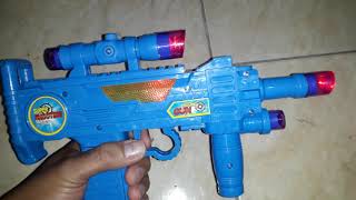 Mainan Pistol Blue Super Shooting Anak Anak