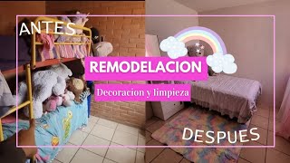 Remodelacion en cuarto INFONAVIT ✅️/ tire muchas cosas /  soy ali 🩷  #homedecor #transformation