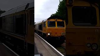 GBRF 66714 passing Trimley station 31/5/23 #trimley #railway #train #class66 #railway #gbrf