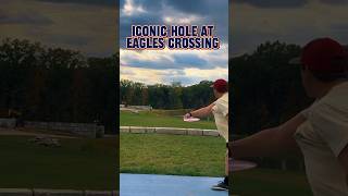 Playing an iconic hole at Eagles Crossing Disc Golf Course #discgolf #iconic #shorts