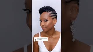 Elegant Bridal Hairstyle | Updo on 4C Natural Hair