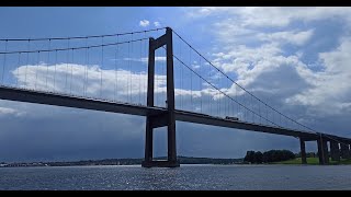 Passaggio sotto il Little Belt Bridge (Middelfart, Danimarca), 14 luglio 2024